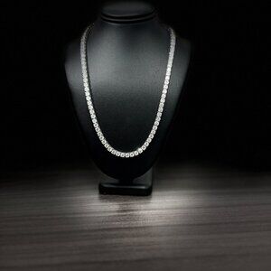 8.00Ct Lab Grown Diamond Tennis Necklace in 14k White Gold for $3200
